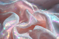 Soft Pink Iridescent Glitter Fabric Background Texture Product Image 1