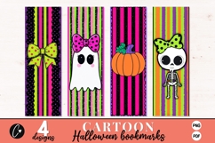 Printable Cartoon Halloween Bookmarks Product Image 1