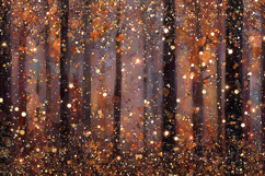 Autumn Glitter Forest Bokeh Sparkle Background Product Image 1