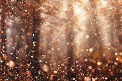 Autumn Forest Bokeh Sparkle Light Background Product Image 1