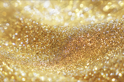 Shimmering Gold Glitter Bokeh Background Sparkling Texture Product Image 1