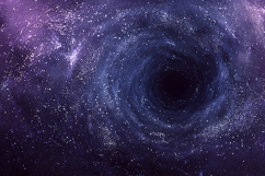 Cosmic Galaxy Swirl Purple Blue Glitter Background Product Image 1