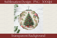 Christmas Tree Wind Spinner PNG, Quilted Holiday Decor Product Image 3