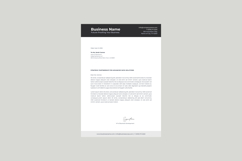 Modern Minimalist Corporate Letterhead Template Product Image 1