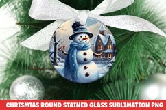 Christmas Round Ornament PNG | Christmas | Sublimation | PNG Product Image 1