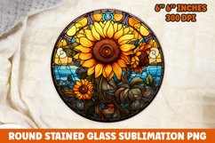 Halloween Round Sublimation| Sunflower Sublimation | Pumpkin Product Image 1