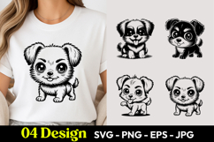 Tiny Puppy SVG PNG Product Image 1