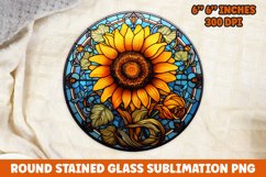 Halloween Round Sublimation| Sunflower Sublimation | Pumpkin Product Image 1