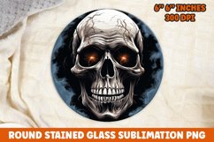 Halloween Round Sublimation| Sublimation | Skull | Pumpkin Product Image 1