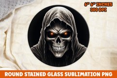 Halloween Round Sublimation| Sublimation | Skull | Pumpkin Product Image 1