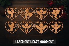 Valentine Ornament SVG,Laser Cut, Heart for laser cut Product Image 1