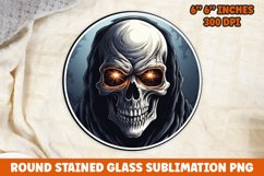 Halloween Round Sublimation| Sublimation | Skull | Pumpkin Product Image 1