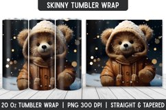 Christmas Tumbler Sublimation Wrap | Christmas Product Image 1