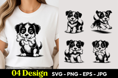 Little Black Dog SVG PNG Product Image 1