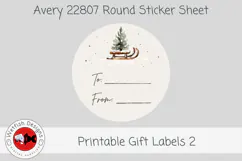 Christmas Printable Gift Labels 2 Product Image 2