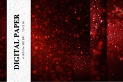 red glitter Background Wallpaper Sparkles Digital Paper_6 Product Image 1