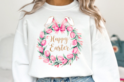 Happy Easter Clipart, Happy Easter Sublimation PNG Product Image 1