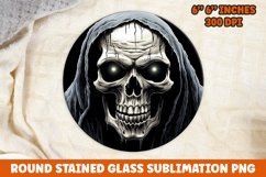 Halloween Round Sublimation| Sublimation | Skull | Pumpkin Product Image 1