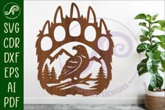 Bear paw print wall sign Bundle Product Image 10