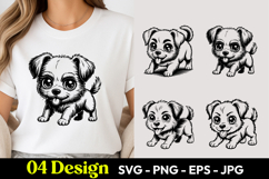 Playful Puppy Dog SVG PNG Product Image 1
