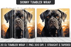 Dog Tumbler Wrap | Sublimation Designs | Tumbler Product Image 1