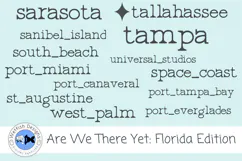 Florida Travel Word Art PNG Clipart Product Image 2