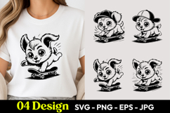 Skateboard Dog SVG PNG Product Image 1