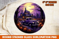 Halloween Round Sublimation| Sublimation | Pumpkin | Fall Product Image 1