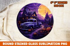 Halloween Round Sublimation| Sublimation | Pumpkin | Fall Product Image 1