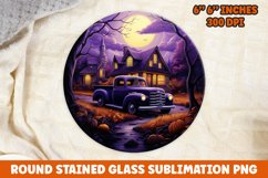 Halloween Round Sublimation| Sublimation | Pumpkin | Fall Product Image 1