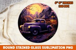 Halloween Round Sublimation| Sublimation | Pumpkin | Fall Product Image 1