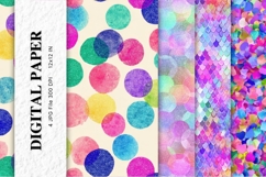 Rainbow glitter Background Wallpaper Sparkles Digital Paper Product Image 1