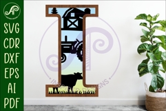 Farm Large I wall Letter 3 layer sign Product Image 1