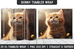 Cute Cat Tumbler Wrap | Sublimation Tumbler | Tumblers Product Image 1