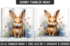 Watercolor Tumbler Wrap | Sublimation Designs | Tumbler Product Image 1