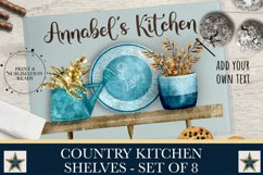 Country Kitchen Shelves - Set of 8 Product Image 1