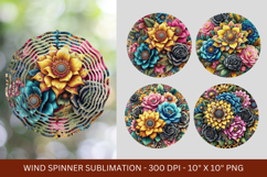 wind spinner - leopard skin sunflowers Product Image 1