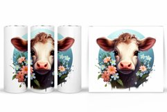 Cow Tumbler Design. Cow Summer Tumbler Sublimation Product Image 2