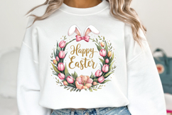 Bunny Easter Clipart, Happy Easter Sublimation PNG Product Image 2