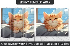 Cute Cat Tumbler Wrap | Sublimation Tumbler | Tumblers Product Image 1