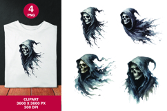halloween clipart png - skull witch Product Image 1
