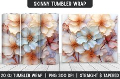 Tumbler Wrap | Flower Tumbler | Sublimation Designs Product Image 1