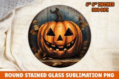 Halloween Round Sublimation| Sublimation | Pumpkin | Fall Product Image 1