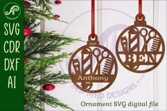 Barber, stylist Christmas Ornament SVG Product Image 1