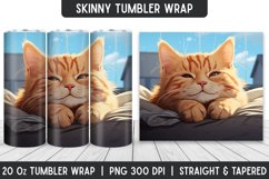 Cute Cat Tumbler Wrap | Sublimation Tumbler | Tumblers Product Image 1