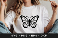 Artistic Butterfly Linework Design SVG PNG Product Image 1