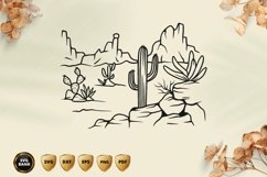 Desert Cactus Scene SVG Product Image 2