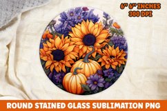 Halloween Round Sublimation| Sublimation | Pumpkin | Fall Product Image 1
