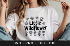 Little Wildflower Floral Inspirational SVG PNG Product Image 1