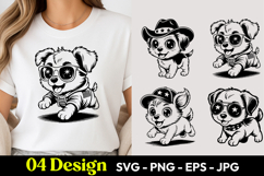 Cowboy Puppy SVG PNG Product Image 1